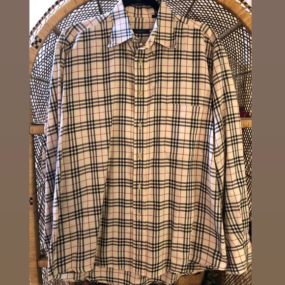 Burberry Mens Nova Check Button Down Shirt - Picture 3 of 5